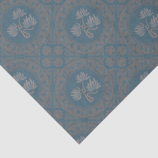 Mocha Tapestry Rokoko Mandala Elegante Diamantstap Seidenpapier (Detail)