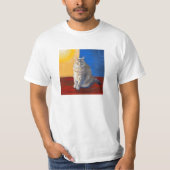 "Mocha the Cat" - Impressionist Style T - Shirt (Vorderseite)