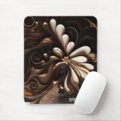 Mocha-Themed Mouse Pad von Coffee Lover Mousepad (Mit Mouse)