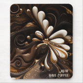 Mocha-Themed Mouse Pad von Coffee Lover Mousepad (Vorne)