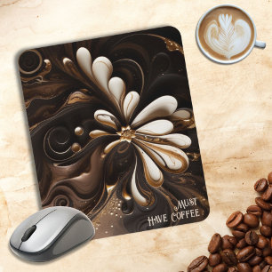 Mocha-Themed Mouse Pad von Coffee Lover Mousepad