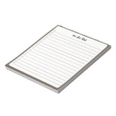 Mocha To Do List Minimalist Teacher Organizer  Notizblock (Rotiert)