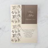 Mocha und Ivory Foto Danke, Card Dankeskarte (Innenseite)