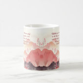 Mocha Verona Sunset Mountain Meadow Bible Verse Kaffeetasse (Mittel)
