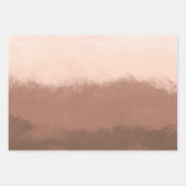 Mocha Watercolor Abstract Geschenkpapier Set (Vorderseite 2)