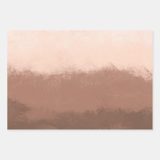 Mocha Watercolor Abstract Geschenkpapier Set (Vorderseite 2)
