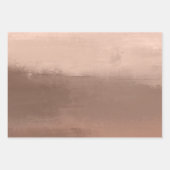 Mocha Watercolor Abstract Geschenkpapier Set (Vorderseite)