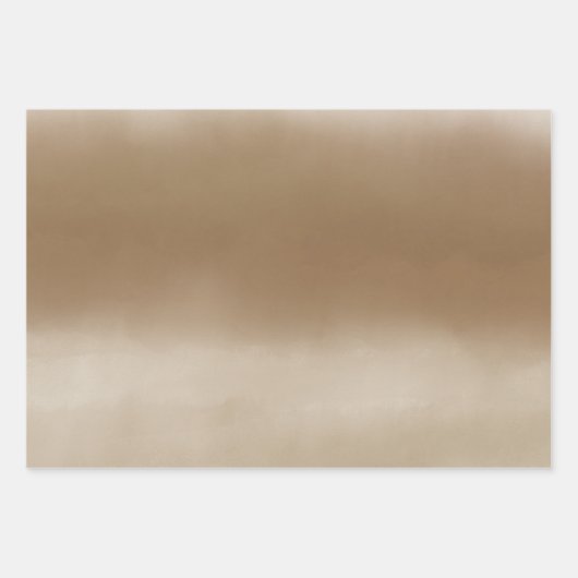 Mocha Watercolor Abstract Geschenkpapier Set (Vorderseite 2)