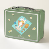 Mochi auf einem Picnic Customizable Design Lunch B Metall Brotdose (Rückseite)
