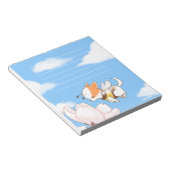 Mochi Bee Bumble Bee Doggy Puppy and Sakura Notizblock (angewinkelt)