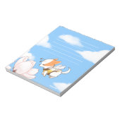 Mochi Bee Bumble Bee Doggy Puppy and Sakura Notizblock (Rotiert)