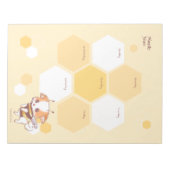Mochi Bee Niedlich Puppy Honey Bee Weekly Planner Notizblock (Vorderseite)