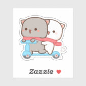 Mochi Cat Peach and Goma Aufkleber (Blatt)