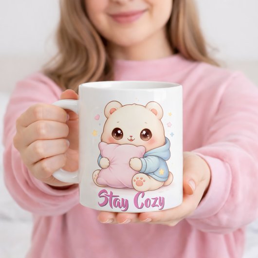 Mochi Cuddle Bear Cute Kawaii Style Pillow Hug  Kaffeetasse