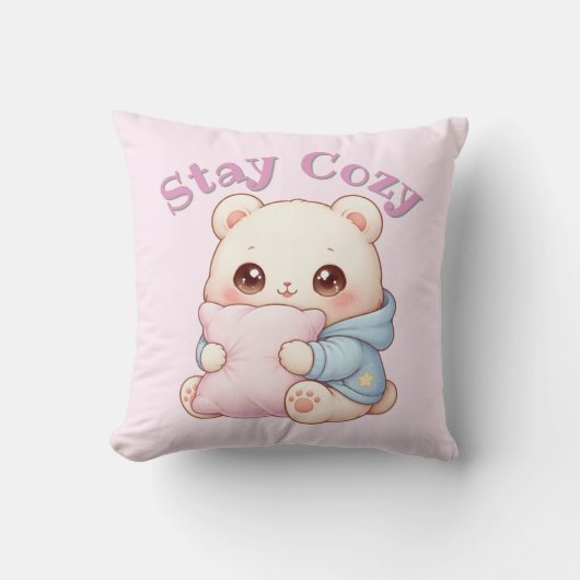 Mochi Cuddle Bear Cute Kawaii Style Pillow Hug  Kissen (Vorderseite)