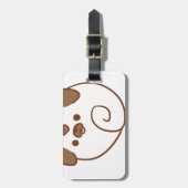 Mochi der Mops Gepäckanhänger (Vorderseite vertikal)