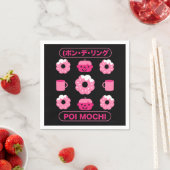 Mochi Donuts Poi Mochi und Kaffee Serviette (Beispiel)