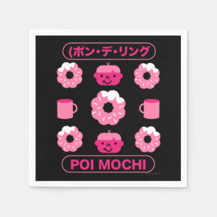 Mochi Donuts Poi Mochi und Kaffee Serviette