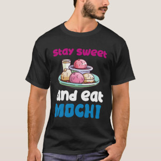 Mochi Japanischer Rice Cake Candy Snack Sweet Moch T-Shirt