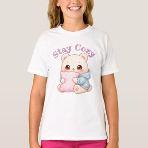Mochi Kuschel-Bär Süßer Kawaii-Stil Kissen-Umarmer T-Shirt