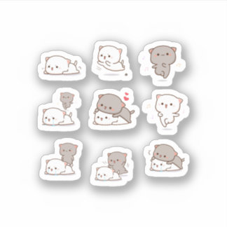 Mochi Peach Cat Sticker Pack