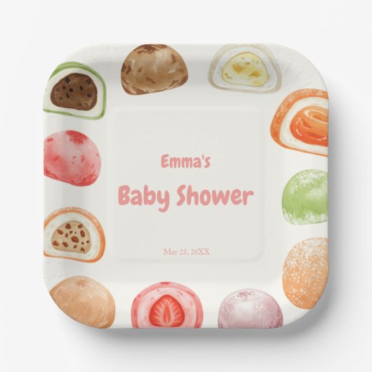 Mochi-sweet and full of love! ペーパープレート pappteller (Vorderseite)