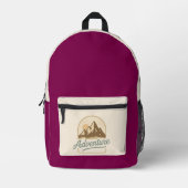 Mochila Adventure Vino Bedruckter Rucksack (Vorderseite)