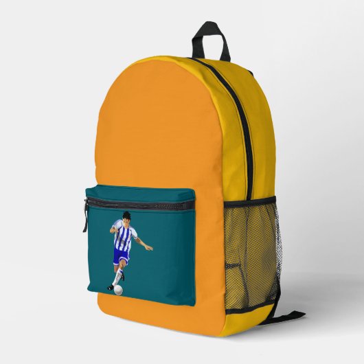 Mochila Campeón de Fútbol Bedruckter Rucksack (Rückseitige Ecke Rechts)
