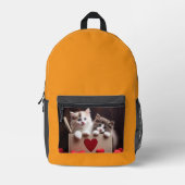 Mochila Dos Gatitos en su caja Bedruckter Rucksack (Vorderseite)