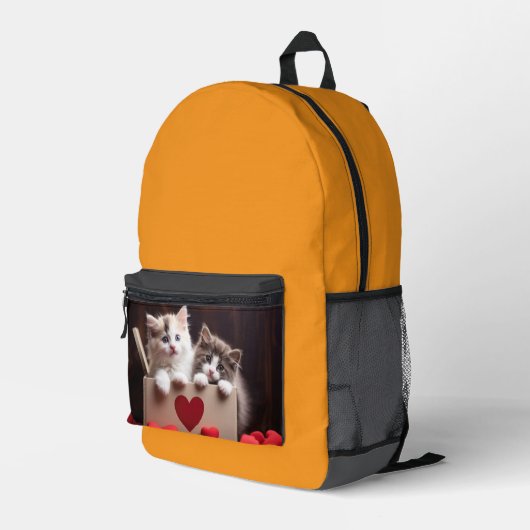 Mochila Dos Gatitos en su caja Bedruckter Rucksack (Rückseitige Ecke Rechts)