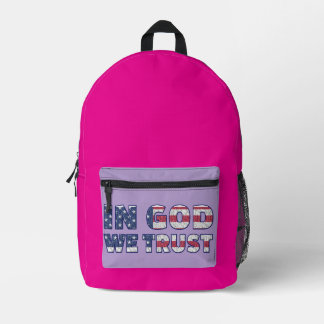 Mochila En Dios Confiamos Bedruckter Rucksack