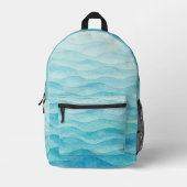 Mochila olas de mar bedruckter rucksack (Vorderseite)