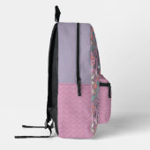 Mochila UNDER THE SEA rosa Bedruckter Rucksack (Links)