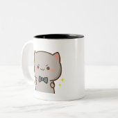Mochj Cat - MS2 Zweifarbige Tasse (Vorderseite Links)