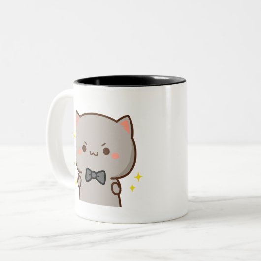 Mochj Cat - MS2 Zweifarbige Tasse (Vorderseite Links)