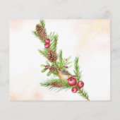 Möchte bald Frau Weihnachts-Duschkarte werden Flyer (Hinten)