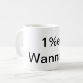 Möchtegern 1%er kaffeetasse (Vorderseite Links)