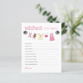 Möchten Sie Baby Shower Clothesline-Ratgeber Karte (Stehend Vorderseite)