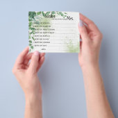 Möchten Sie bald Frau Eucalyptus Shower Card werde Flyer (Gruppe)