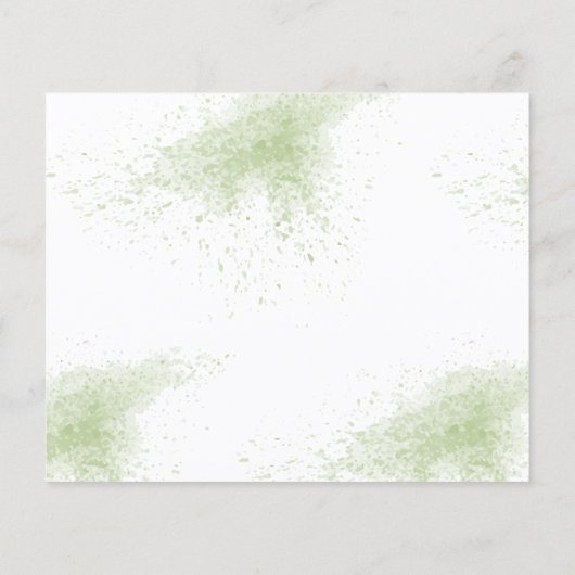 Möchten Sie bald Frau Eucalyptus Shower Card werde Flyer (Hinten)