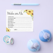 Möchten Sie bald Frau Sonnenblumenduschkarte werde Flyer (Einzeln)