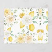 Möchten Sie bald Mrs. Lemons&Rose Shower Card werd Flyer (Hinten)