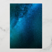 Möchten Sie bei einer Stern Messe Blue & Gold Hoch Folieneinladung (Rückseite)