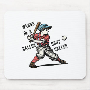 Möchten Sie ein Byller Shot Caller Retro Spiel Tag Mousepad