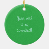 Möchten Sie ein Geschenk Tag Ornament (Hinten)