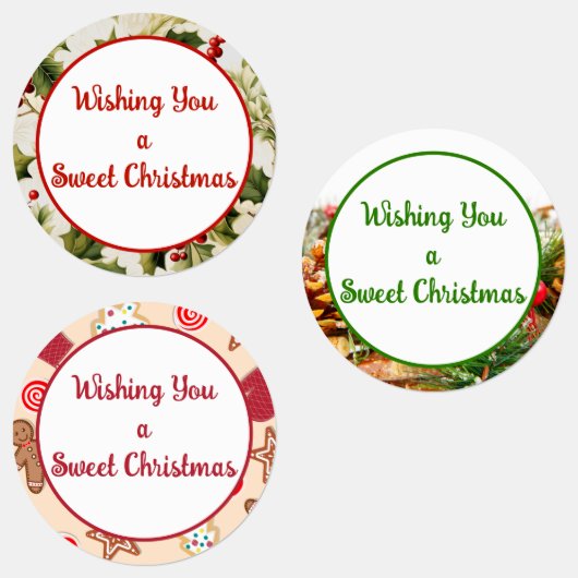 Möchten Sie ein süßes Weihnachten Geschenketikette Etiketten (Gruppe)