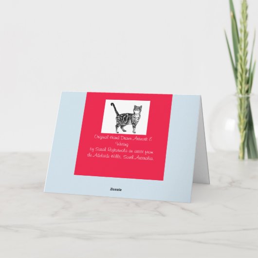 Möchten Sie eine lustige Weihnachtskarte für Catsm Karte (Rückseite)