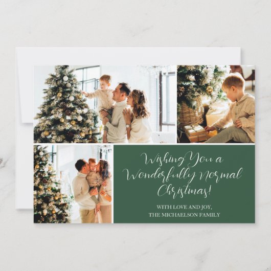 Möchten Sie eine normale Weihnachts-Foto-Urlaubska (Vorderseite)