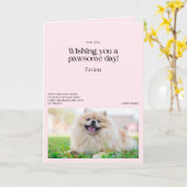 Möchten Sie eine Pawsome Day Spitz Card Karte (Gelbe Blume)