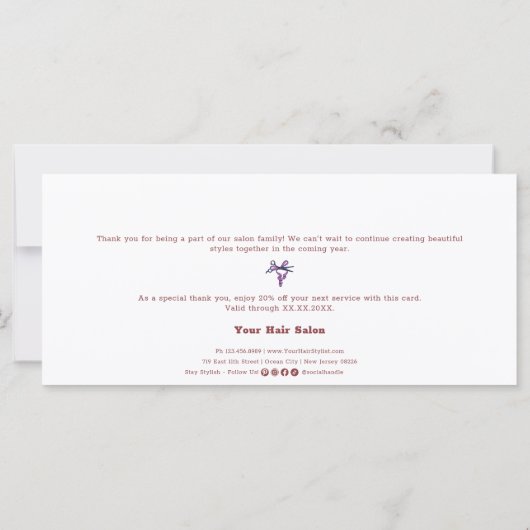 Möchten Sie eine schöne und fröhliche Flachkarte? (Rückseite)